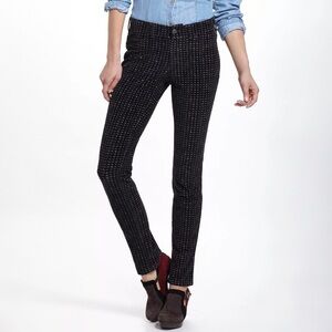 Anthropologie PILCRO Serif Micro Houndstooth Corduroy Skinny Ankle Pant Pattern